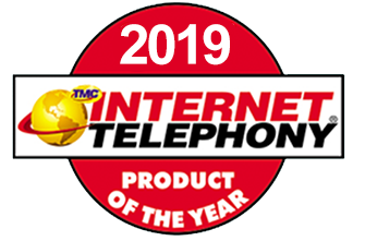 2019 Internet Telephony Hosted VoIP Excellence Award Logo